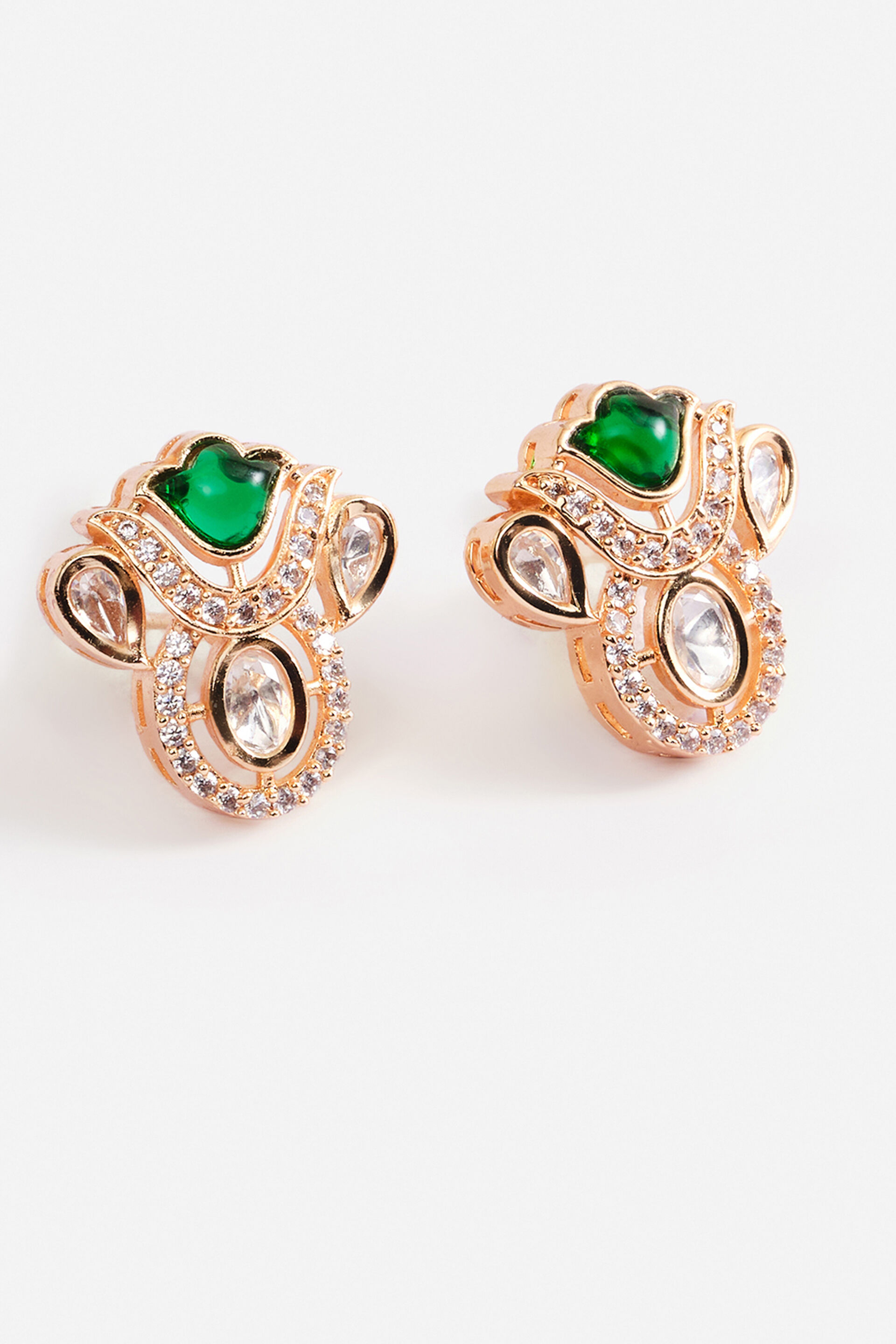 Green Mehvash Earrings, , image 2